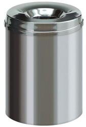 V-Part Tűzálló papírszemetes, rozsdamentes acél, 15 l
