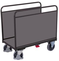 Cordes Duplafalú platós kocsi, 400 kg-ig, 104, 5 x 106 x 60 cm, szürke