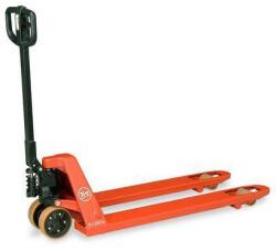 BT LHM230 raklapkocsi, 2300 kg-ig, poliuretán irányító görgők, tandem villás görgők