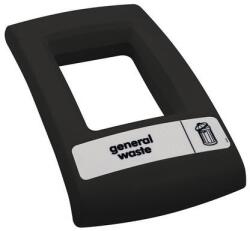 VEPA BINS Nyitott fedél 55 l-es és 82 l-es Envirobin hulladékgyűjtőhöz, fekete