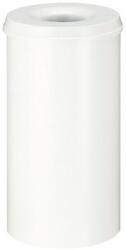 VEPA BINS TŰZÁLL? ? FÉM SZEMETES, 50 L, FEHÉR