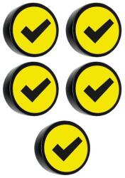 Smit Visual Kerek mágnes kampóval Smit Visual, sárga