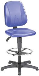 Bimossa Munkaszék Bimos Unitec 9651 siklóval, lábtartóval, műbőr, kék