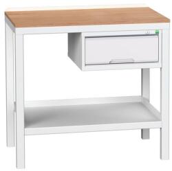 bott Műhelyasztal Bott Verso Weld, 93 x 100 x 60 cm, 1 szekrény, multiplex, szürke-szürke - manutan - 407 327 Ft