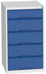 bott Műhely fiókos szekrény Bott Verso, 90 x 52, 5 x 55 cm, 7 fiókos, szürke-kék