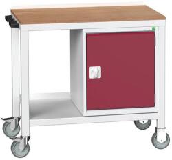 bott Mobil műhelyasztal Bott Verso Weld, 93 x 100 x 60 cm, 1 szekrény, multiplex, szürke-piros
