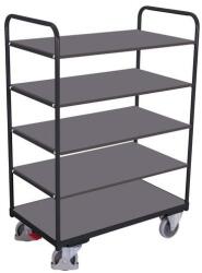 Cordes Magas polcos kocsi, 250 kg-ig, 5 polcos, 153 x 106 x 70 cm, szürke