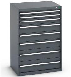 bott Műhely fiókos szekrény Bott Cubio 200, 120 x 80 x 65 cm, 8 fiókos, antracit-antracit