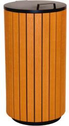 V-Part Kültéri szemetes, 90 l, „wood look