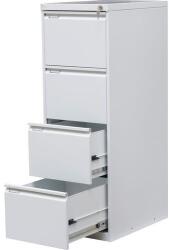 Kovona Tyne egysoros fém A4-es irattartó szekrény, 4 fiók, szÜrke