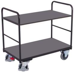 Variofit Polcos kocsi, 250 kg-ig, 2 polc, 99 x 106 x 70 cm, szürke