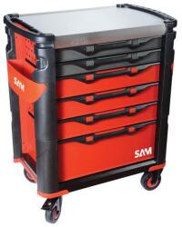 SAM Műhelykocsi 6 fiókkal, 200 szerszámos készlettel