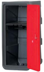 EMP Műanyag öltözőszekrény EMP, polccal, 1 rész, piros