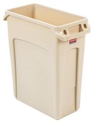 Rubbermaid Slim Jim szemeteskuka szellőzőnyílásokkal, 60 l, bézs