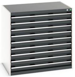bott Műhely fiókos szekrény Bott Cubio 200, 100 x 105 x 75 cm, 9 fiókos, szürke-antracit