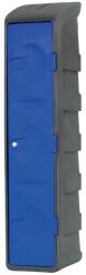 EMP Műanyag öltözőszekrény EMP, válaszfallal, 1 rész, kék