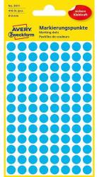 Avery Zweckform kerek öntapadós címke, papír, átmérő: 8 mm, kék