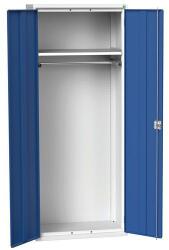bott Verso fém karbantartó szekrény, 200 x 80 x 55 cm, 1 polc, szürke-kék