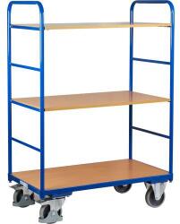 Cordes Magas polcos kocsi, 250 kg-ig, 3 polcos, 153 x 106 x 60 cm, kék