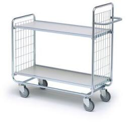 Ergobjorn polcos kocsi fogantyúval és rácsos védőfalakkal, 200 kg-ig, 2 polc, 112 x 133 x 46 cm