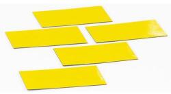 Smit Visual mágnesek, 5 db, sárga téglalap