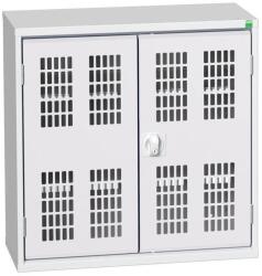 bott Műhelyszekrény polcokkal Bott Verso, drótajtó, 80 x 80 x 35 cm, 2 polc, szürke-szürke