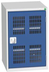 bott Műhelyszekrény polcokkal Bott Verso, drótajtó, 80 x 52, 5 x 55 cm, 2 polc, szürke-kék