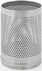 V-Part Perforált papírkosár, 10 l, matt rozsdamentes acél