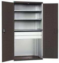 bott Műhelyszekrény fiókos Bott Cubio, 200 x 105 x 65 cm, 3 polc, 2 fiók, szürke-antracit