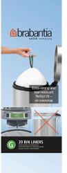 Brabantia Szemeteszsák, 23-30 l (G), fehér