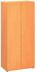 Alfa Office Alfa 500 magas, széles szekrény, 178 x 80 x 47 cm, ajtóval, bükk Bavaria mintázat - manutan - 154 457 Ft