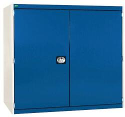 bott Műhelyszekrény Bott Cubio 160, 120 x 130 x 65 cm, perforált ajtó, szürke-kék