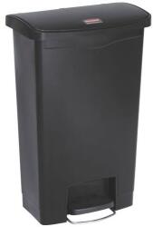 Rubbermaid Slim Jim Step On Front Step szemeteskuka, műanyag, 50 l, fekete