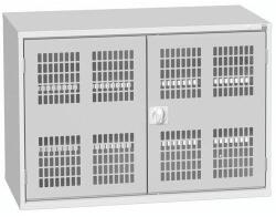 bott Műhelyszekrény polcokkal Bott Verso, drótajtó, 2 polc, 80 x 130 x 55 cm, szürke-szürke