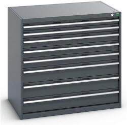 bott Műhely fiókos szekrény Bott Cubio 200, 100 x 105 x 75 cm, 8 fiókos, antracit-antracit