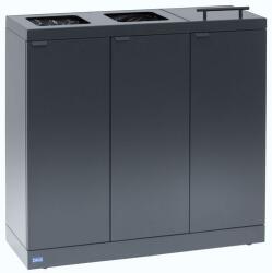 BICA 887 szelektív hulladékgyűjtő szemetes, 3x45 l