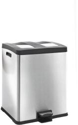 EKO Rejoice Step Bin szemetes, 2x30 l, matt rozsdamentes acél