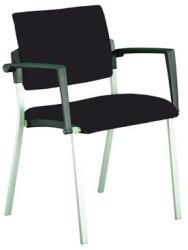 ALBA CR SELVIO Grey konferenciaszék, fekete