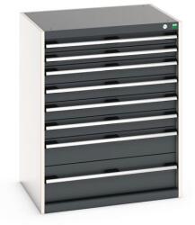 bott Műhely fiókos szekrény Bott Cubio 200, 100 x 80 x 65 cm, 8 fiókos, szürke-antracit