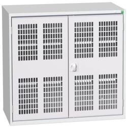 bott Műhelyszekrény polcokkal Bott Verso, drótajtó, 100 x 105 x 55 cm, 2 polc, szürke-szürke