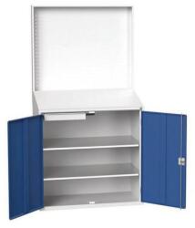 bott munkaállomás, perforált panellel, 200 x 105 x 55 cm, szürke-kék