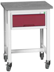 bott Mobil műhelyasztal Bott Verso Storage, 93 x 70 x 60 cm, 1 fiók, linóleum, szürke-piros
