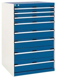 bott SL-87 fiókos műhelyszekrény, 120 cm magas, 8 fiókos