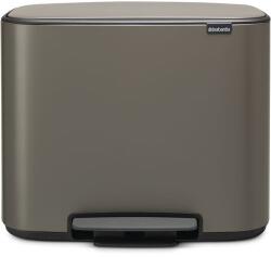 Brabantia BO pedálos szemetes, 11+23 l, platina