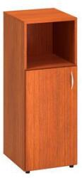 Alfa Office Alfa 500 közepes, keskeny szekrény, 106, 3 x 40 x 47 cm, nyitott polccal és ajtóval - balos kivitel, cseresznye mintázat
