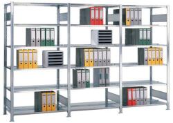 Schulte Design Hathor fém polcállvány, kétoldalú, alapkivitel, 230 x 130 x 60 cm, 1 100 kg, 7 polc, horganyzott