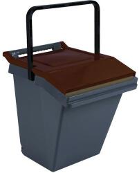VEPA BINS Easytech hulladékelválasztó tartály, 40L l, gesztenyebarna/fekete