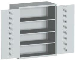 bott Műhelyszekrény Bott Cubio 160, 160 x 130 x 65 cm, perforált ajtó, szürke-szürke