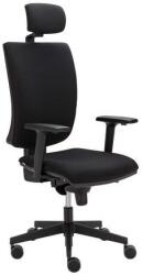 ALBA CR Lira II irodai szék fejtámlával, fekete