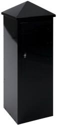 VEPA BINS Talajra helyezhető postaláda - négyszögletes, 39 l, fekete
